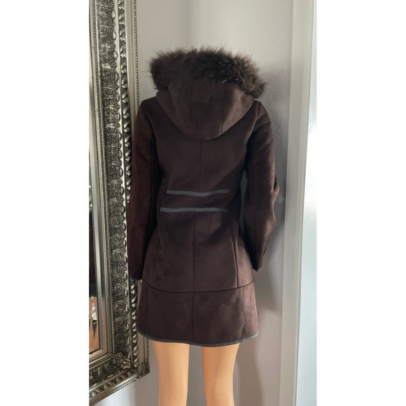 Via Spiga faux Suede Coat XS - Picture 2 of 8